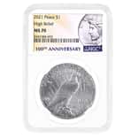 2021 Peace Silver Dollar Centennial NGC MS 70 (Peace Label)