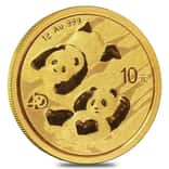 2022 1 gram Chinese Gold Panda 40th Ann Privy 10 Yuan .999 Fine BU (Sealed)
