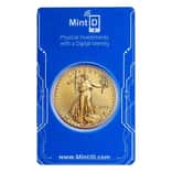 2022 1 oz Gold American Eagle $50 Coin BU (In MintID NFC Scan Authentication Card)