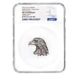 2022 Chad 1 oz Silver American Eagle Coin Serial #3 NGC MS 70 ER Shaped High Relief