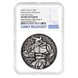 2022 Chad 2 oz Silver Mechanized Minotaur Coin NGC MS 69 ER One of First 100