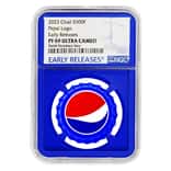 2022 Chad 6 gram Pepsi Bottle Cap Proof Silver Coin NGC PF 69 ER (Blue Core)