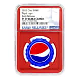 2022 Chad 6 gram Pepsi Bottle Cap Proof Silver Coin NGC PF 69 ER (Red Core)