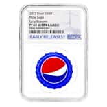 2022 Chad 6 gram Pepsi Bottle Cap Proof Silver Coin NGC PF 69 ER (White Core)