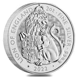 2022 Great Britain 2 oz Silver The Tudor Beasts Lion of England Coin .9999 Fine BU
