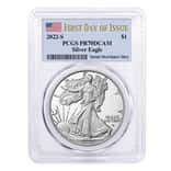 2022-S 1 oz Proof Silver American Eagle PCGS PF 70 FDOI (Flag Label)