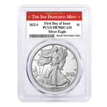 2022-S 1 oz Proof Silver American Eagle PCGS PF 70 FDOI (SF Label)