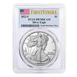 2022-S 1 oz Proof Silver American Eagle PCGS PF 70 FS (Flag Label)