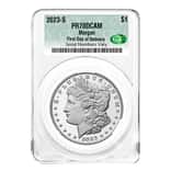2023-S Morgan Silver Dollar Proof CAC PF 70 First Day of Delivery