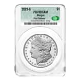 2023-S Morgan Silver Dollar Proof CAC PF 70 First Delivery