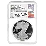 2023-W 1 oz Proof Silver American Eagle NGC PF 70 FDOI (Castle)