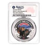 2024 Cook Islands 1 oz Beauty of the World Three Sisters Silver Coin PCGS MS 70