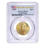 2025 1/2 oz Gold American Eagle PCGS MS 70 FDOI