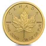 2025 1/4 oz Canadian Gold Maple Leaf $10 Coin BU (Sealed)