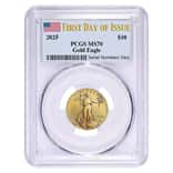 2025 1/4 oz Gold American Eagle PCGS MS 70 FDOI