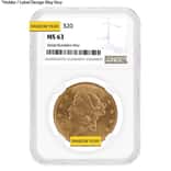 $20 Gold Double Eagle Liberty Head NGC MS 63 (Random Year)