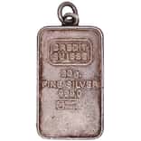 20 gram Credit Suisse Silver Vintage Bar .999 Fine (Pendant Variation)