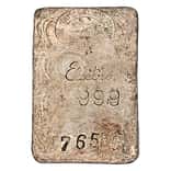 24.6 oz National India Bullion Refinery Bombay Electro Silver Bar