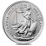 2019 Great Britain 1/10 oz Platinum Britannia Coin .9995 Fine BU