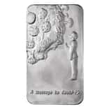 3 Oz Argentia a Message to COVID 19 Silver Bar 9999 Fine Matte Finish