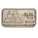5.26 oz Star Metals Vintage Silver Bar .999 Fine