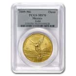 2009-Mo 1 oz Gold Mexican Libertad 1 Onza PCGS MS70