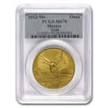 2012-Mo 1 oz Gold Mexican Libertad 1 Onza PCGS MS70