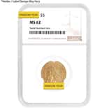$5 Indian Head Half Eagle Gold Coin NGC MS 62 (Random Year)