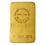 5 oz Hoover & Strong Gold Bar .999 Fine