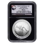 2016 1 oz Australian Silver Kangaroo Coin NGC MS 69 Early Releases Retro Holder