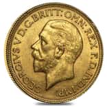 1923-1932-SA South Africa Gold Half Sovereign George V Avg Circ