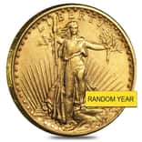 $20 Gold Double Eagle Saint Gaudens - Extra Fine XF (Random Year)