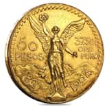 1924 Mexico 50 Pesos Gold Coin AU/BU