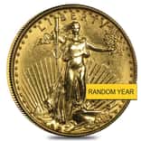 1/10 oz Gold American Eagle $5 Coin (Abrasions, Random Year)