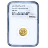 2015 1/10 oz Austrian Gold Philharmonic NGC MS 69