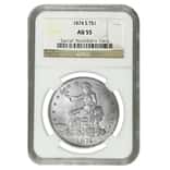 1874-S Silver Trade Dollar NGC AU 55