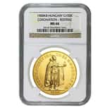 1908 Hungary Gold 100 Korona NGC MS 66 (Restrike)