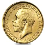 1918-I India Gold Sovereign George V AU