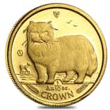 1/10 oz Isle of Man Gold Cat BU/Proof (Random Year)