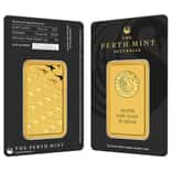 50 Gram Perth Mint Gold Bar .9999 Fine (in Assay)