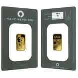 5 gram Rand Refinery Mirage Gold Bar .9999 Fine (In Assay)