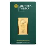 1 oz Mint of Poland Gold Bar .9999 Fine (in Assay)