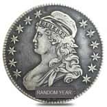 Capped Bust Half Dollar 89% Silver Coin VF (Random Year)