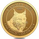 2023 Canada 1/4 oz Lynx Reverse Proof Gold Coin (Sealed)