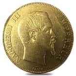 France 100 Francs Napoleon III Gold Coin Ex Jewelry AGW .9334 oz (1855-1870, Random Year)