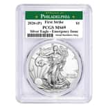 2020 (P) 1 oz Silver American Eagle PCGS MS 69 FS (Philadelphia) Emergency Issue