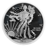 2013-W 1 oz Enhanced Silver American Eagle $1 Coin (in Cap)