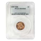 1909 VDB Lincoln Wheat Penny PCGS MS 65 RD
