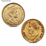 Netherlands 5 Guilder / Gulden Gold Coin AGW .0972 oz Avg Circ (Random Year)