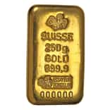 250 Gram Gold Bar - PAMP Suisse (Cast, w/Assay)